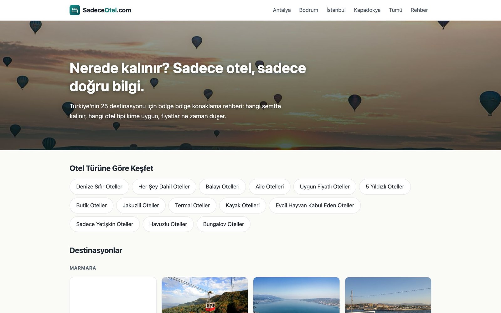 Sadece Otel — sadeceotel.com